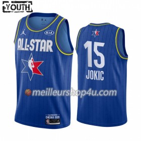 Maillot Basket Enfant Denver Nuggets Nikola Jokic 15 2020 All-Star Jordan Brand Bleu Swingman